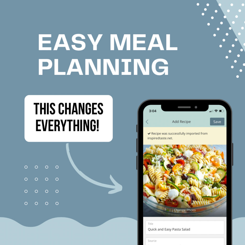 iphone showing recipe in app