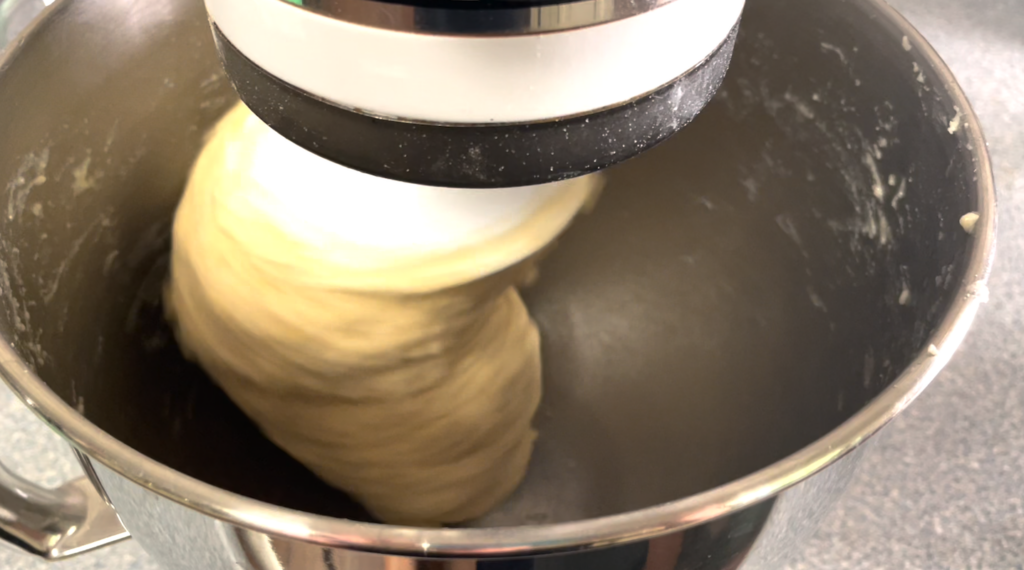 dough around mixer dough hook