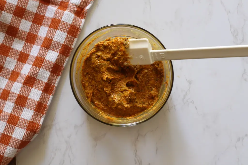 spice rub paste in a bowl 
