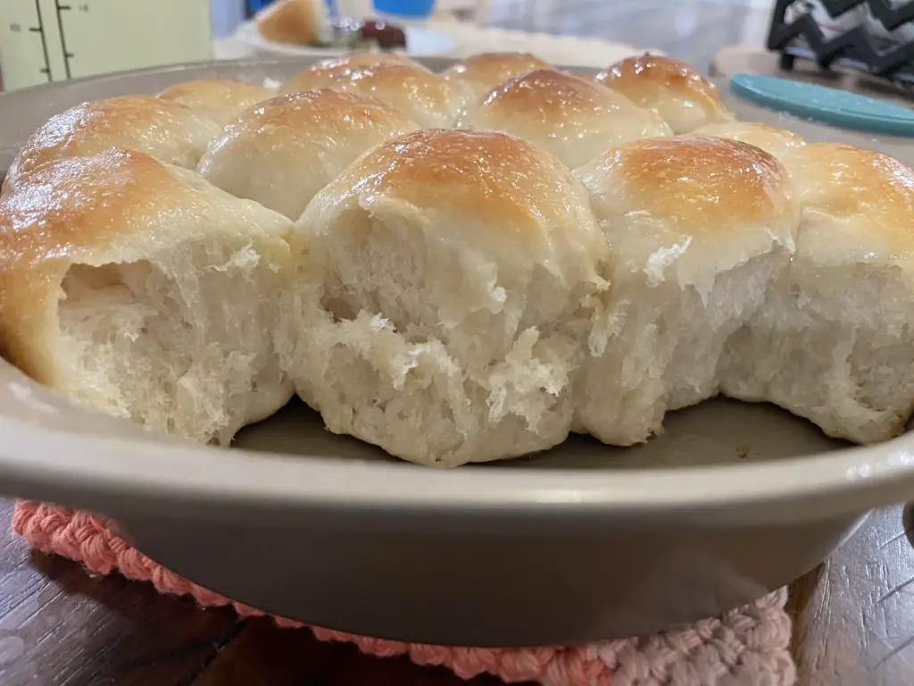 how to freeze potato flake sourdough dinner rolls pull apart style