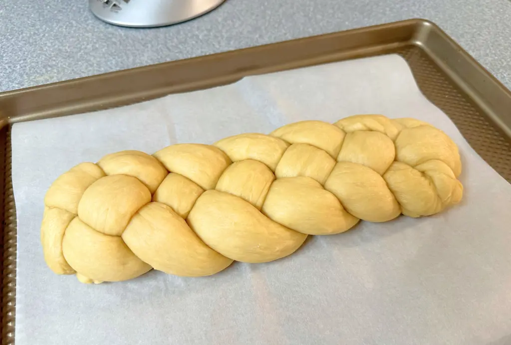 braided sourdough challah