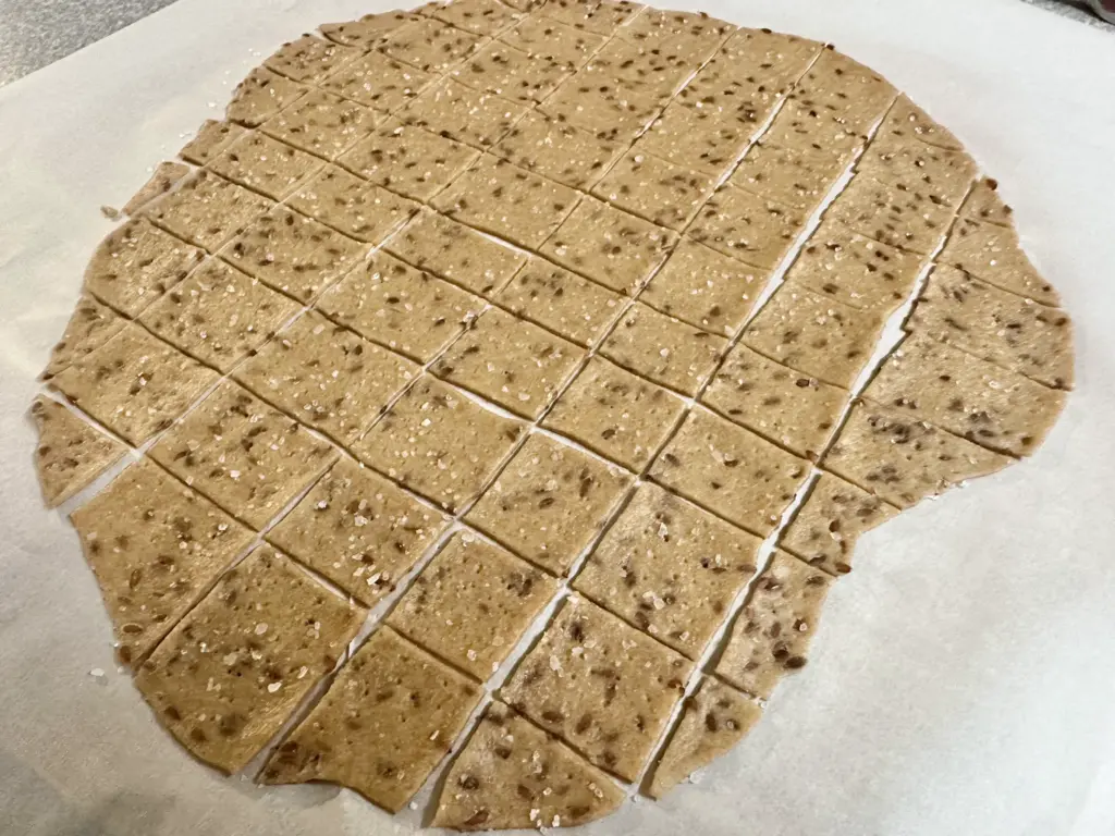 whole wheat crackers cut into pieces