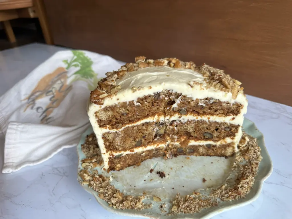 potato flake sourdough carrot cake