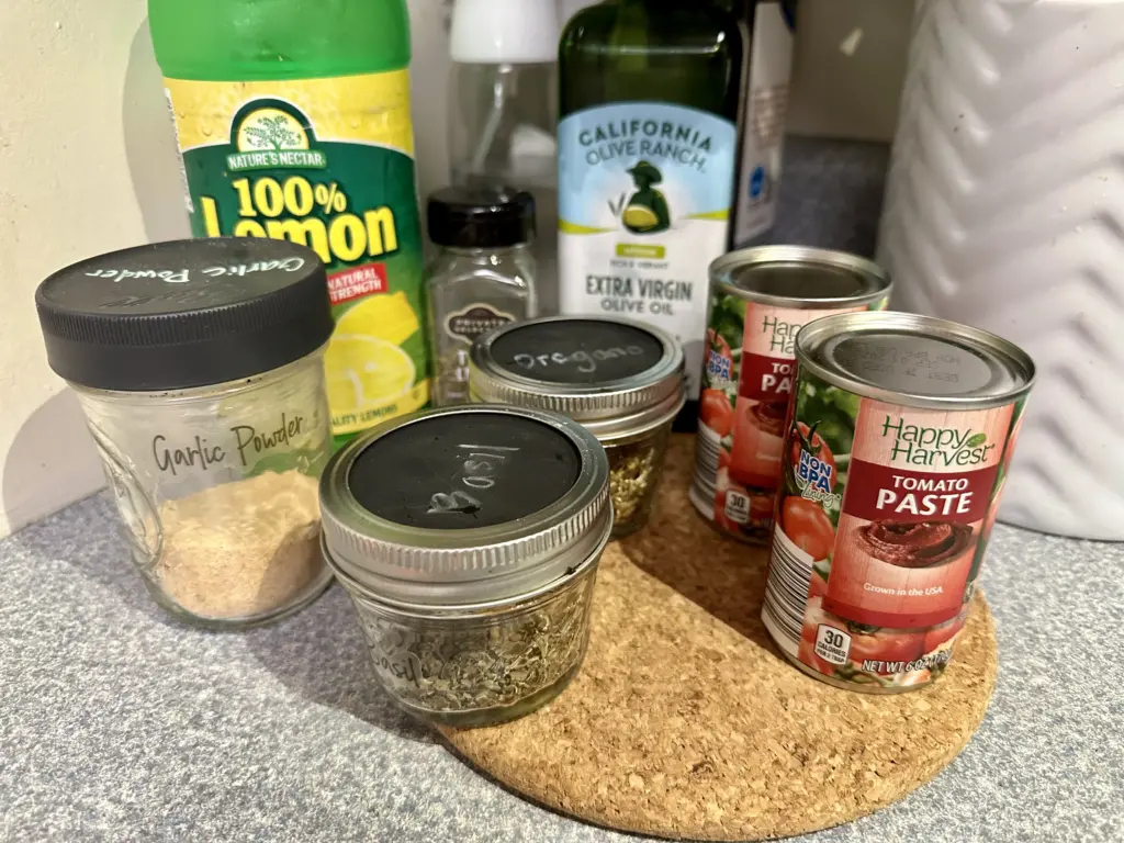 recipe ingredients for homemade pizza sauce