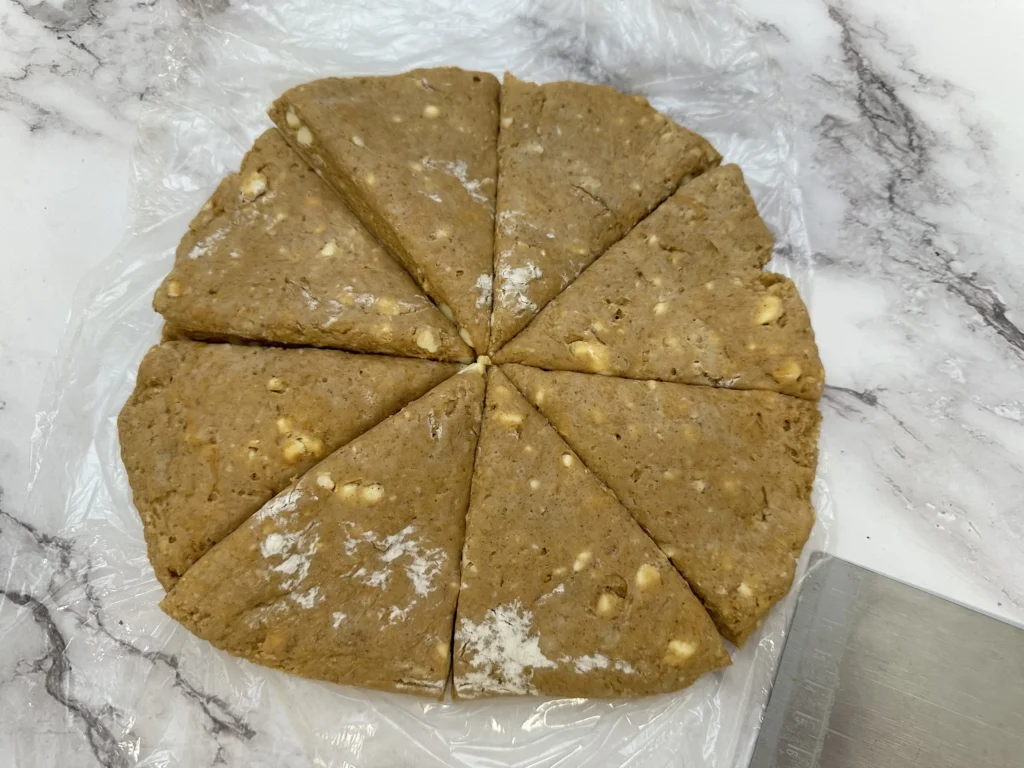 scones cut into 8 pieces