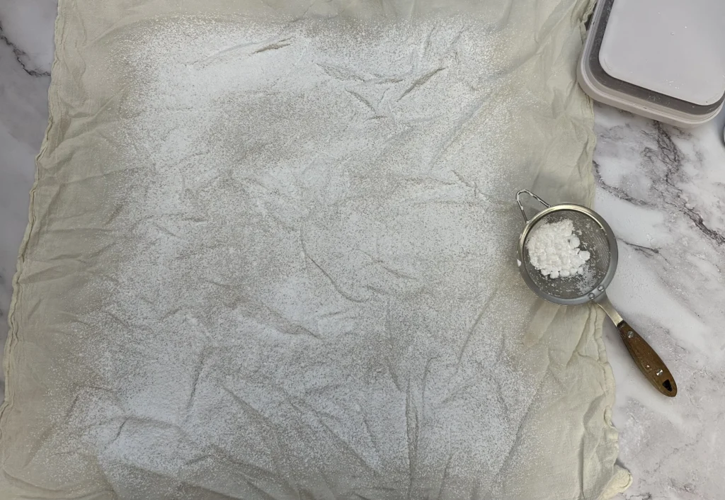 dusting kitchen towel