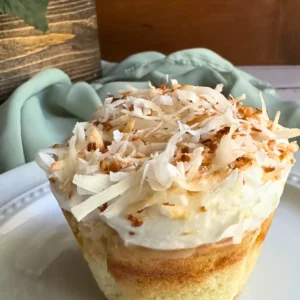 coconut cream cupcake
