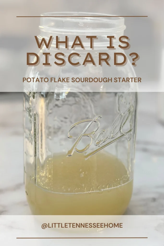 potato flake sourdough discard pin image