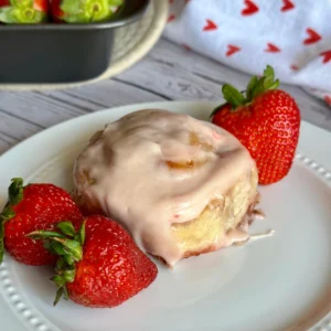 potato flake sourdough strawberry cinnamon rolls