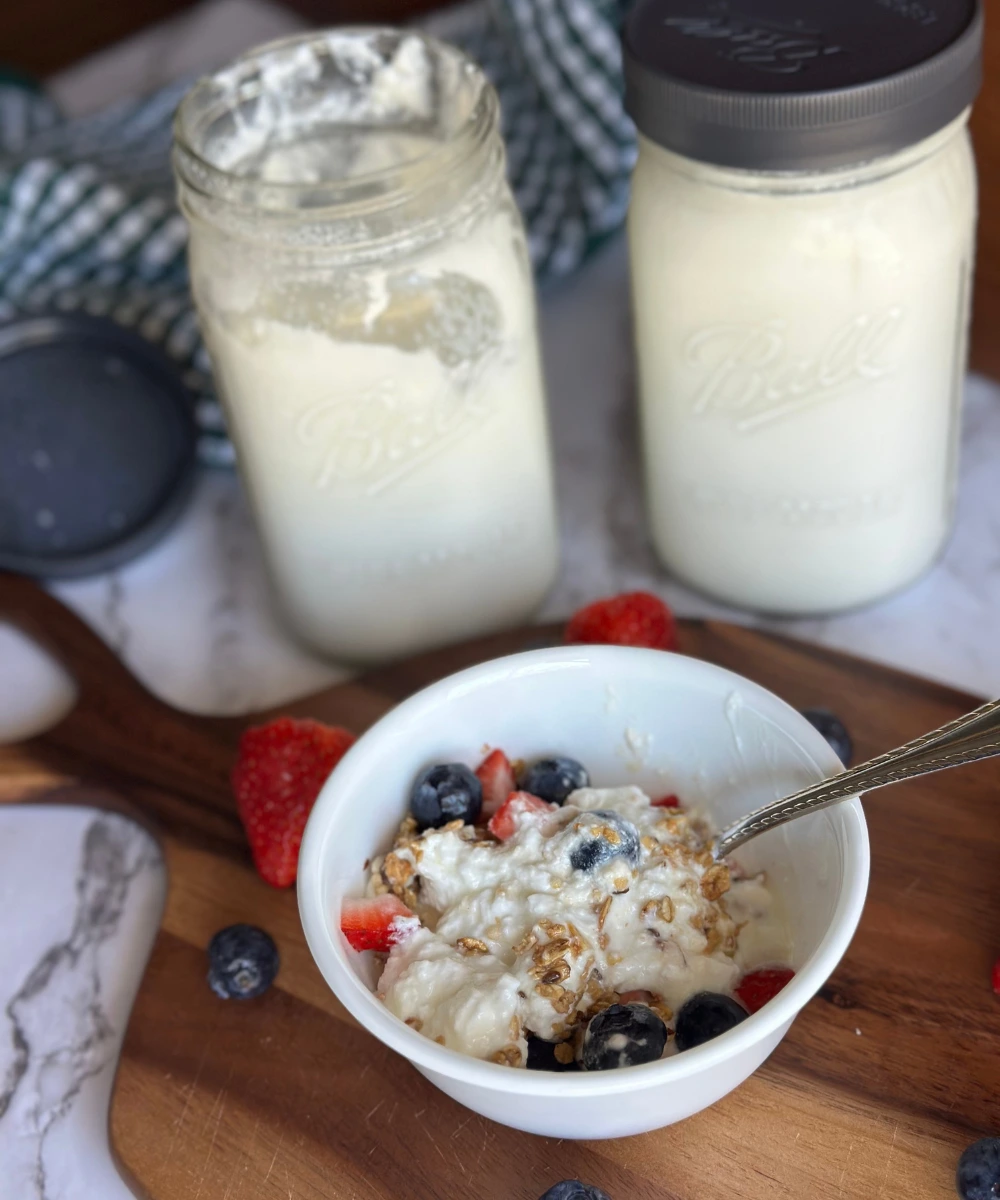 instant pot yogurt in jars