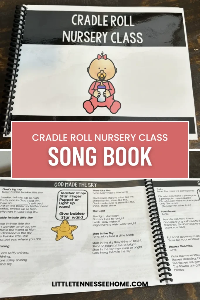 cradle roll nursery class pin image