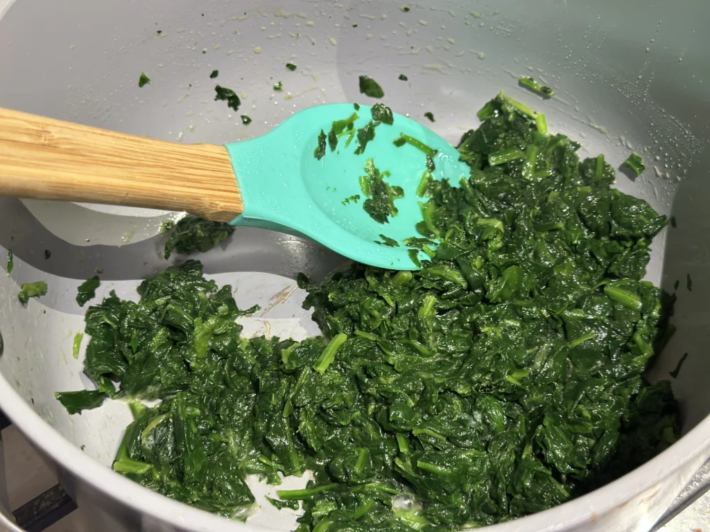 saute spinach