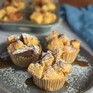 potato flake sourdough french toast muffins