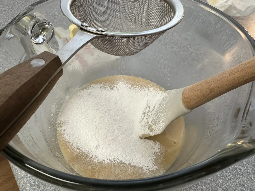 adding baking powder