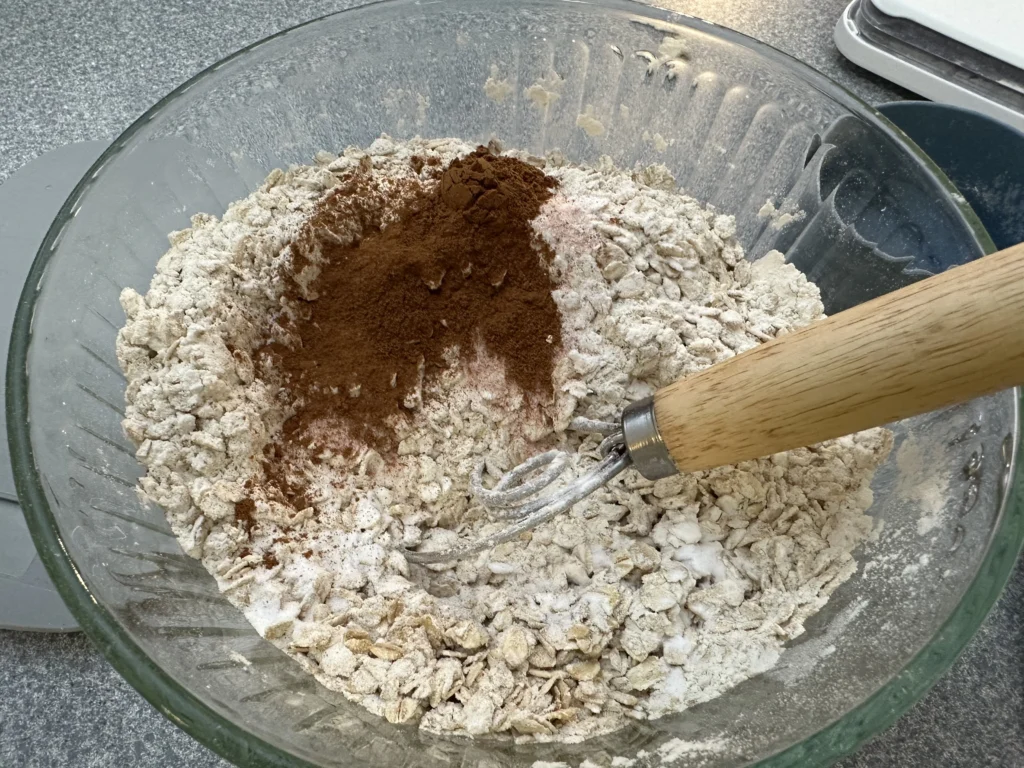 mixing dry ingredients
