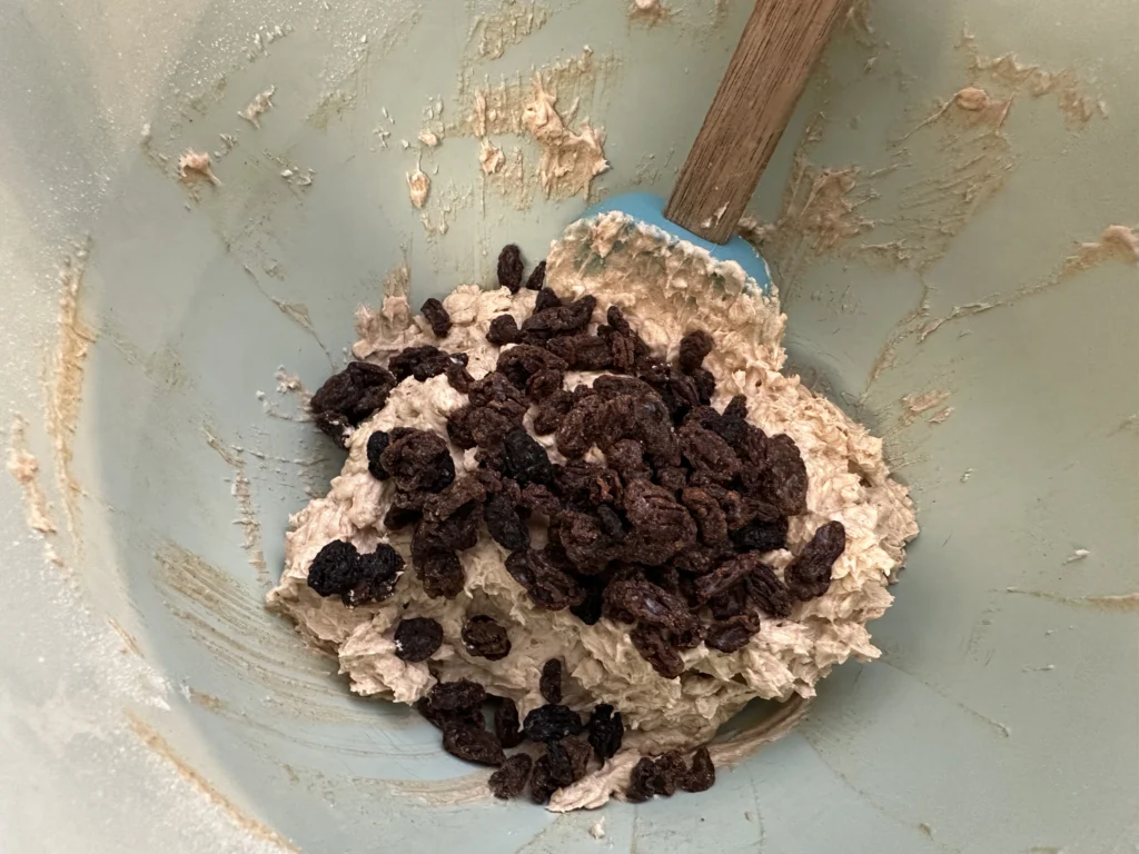 adding raisins